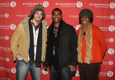 Danny Mooney, Julian Gant and Angela G. King with Bilal's Stand at Sundance, 2010