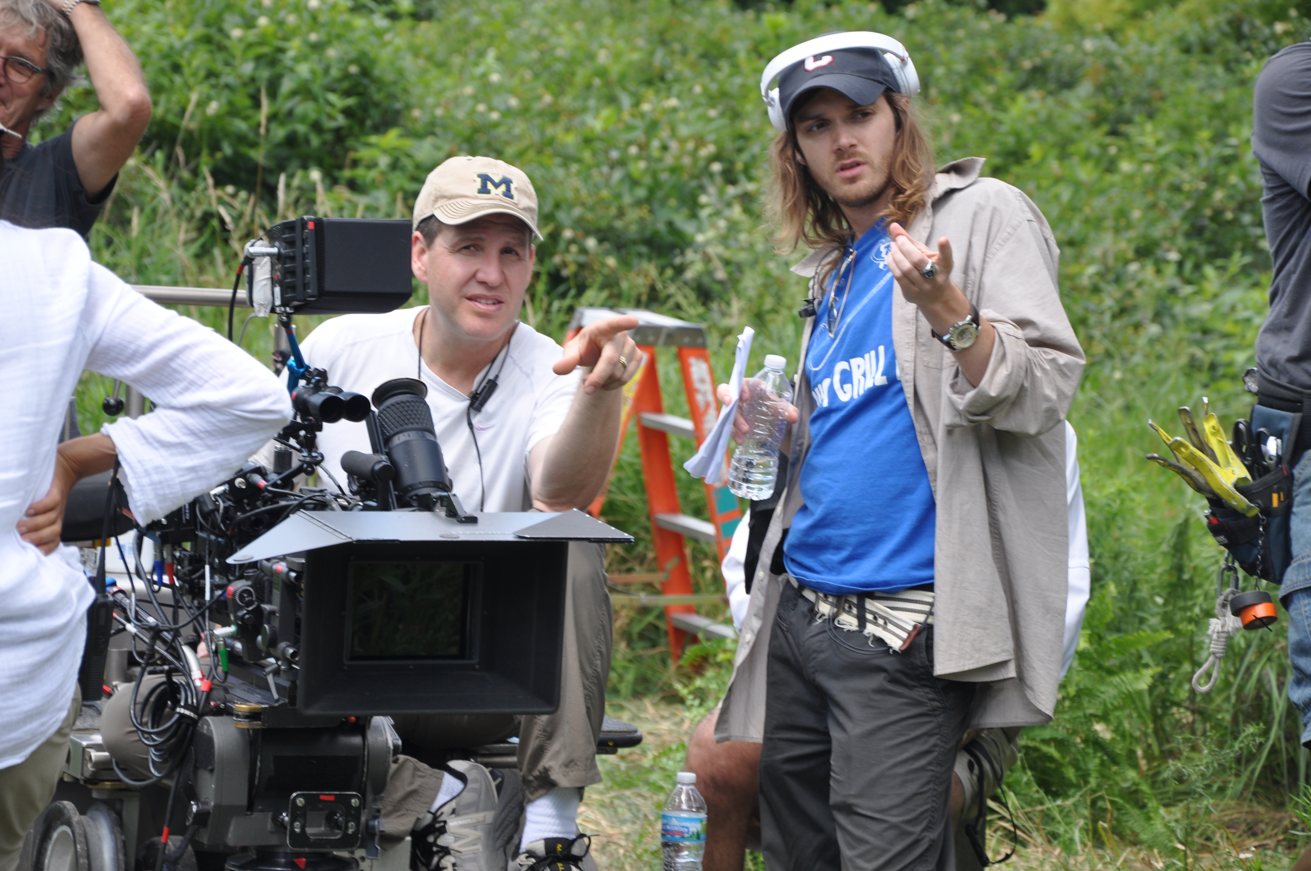 Danny Mooney directing on the set of Love and Honor