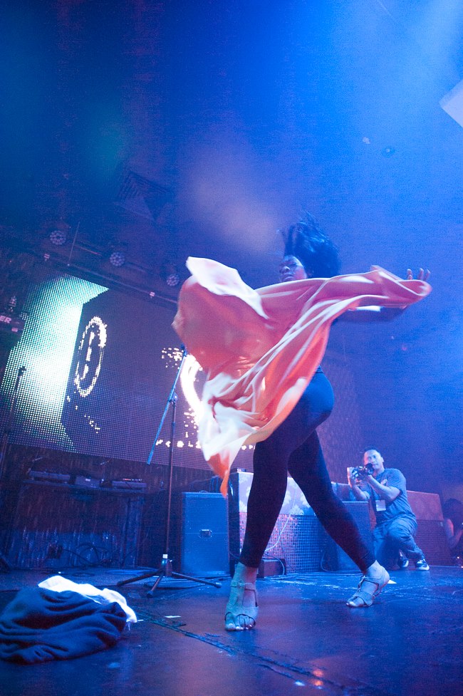 Phylicia Wissa performing at the 2012 OC RAW AWARDS alongside Spoken word artist Marcus Omari