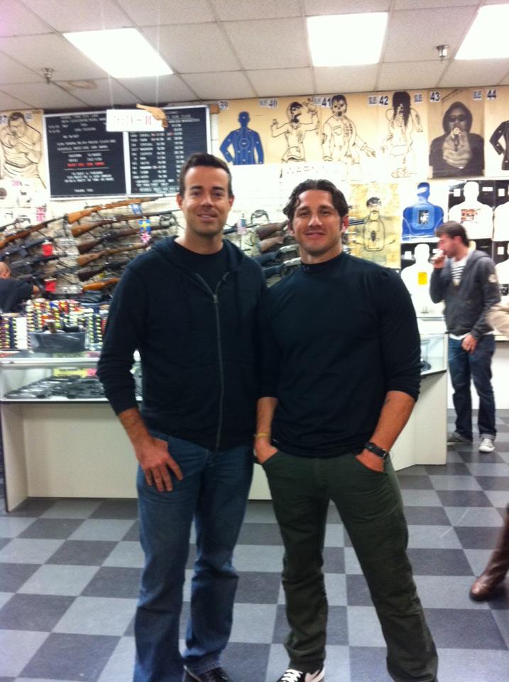 Wil Willis & Carson Daly on location for 