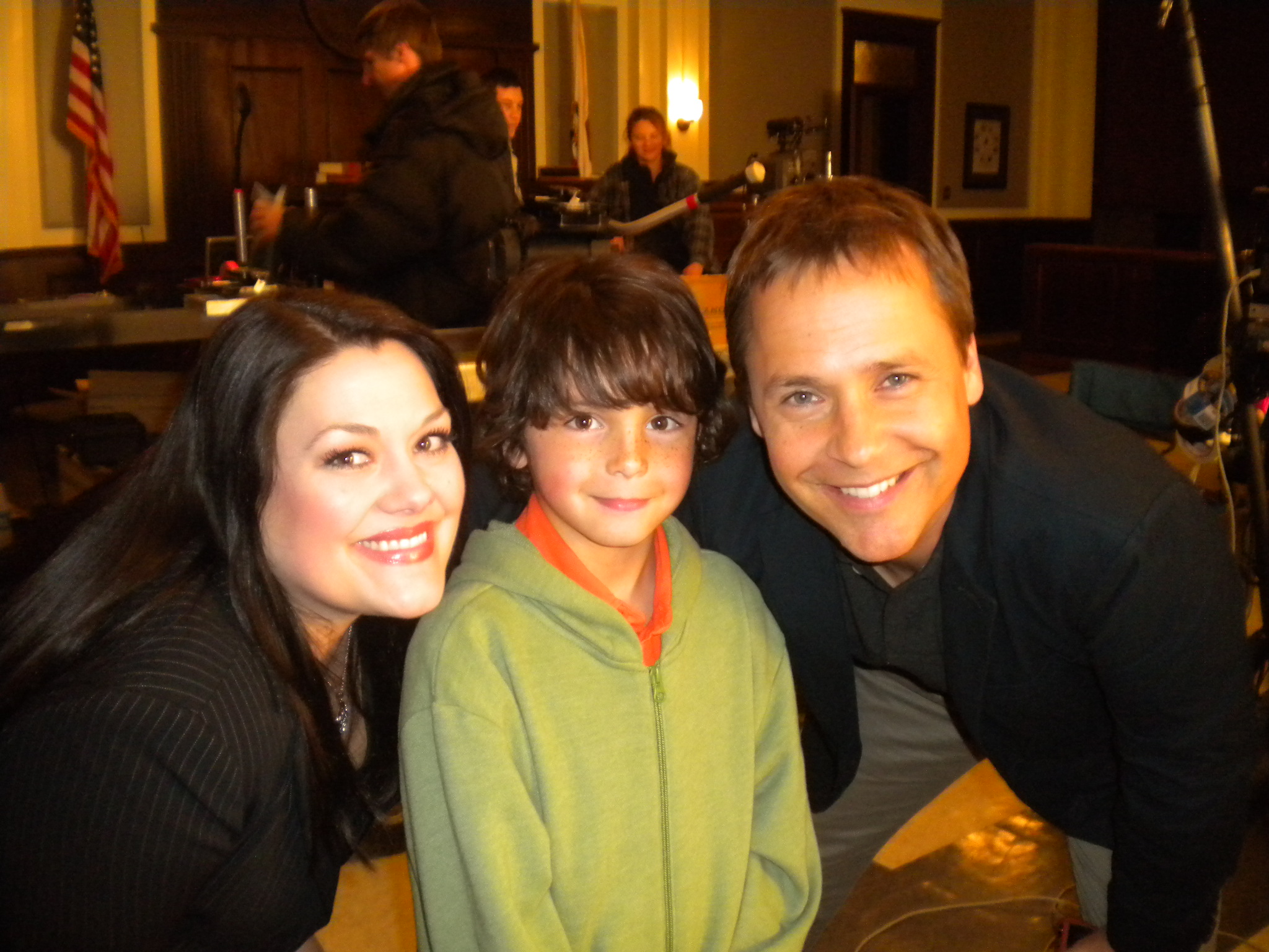 Brooke Elliot, Noah Lomax and Chad Lowe