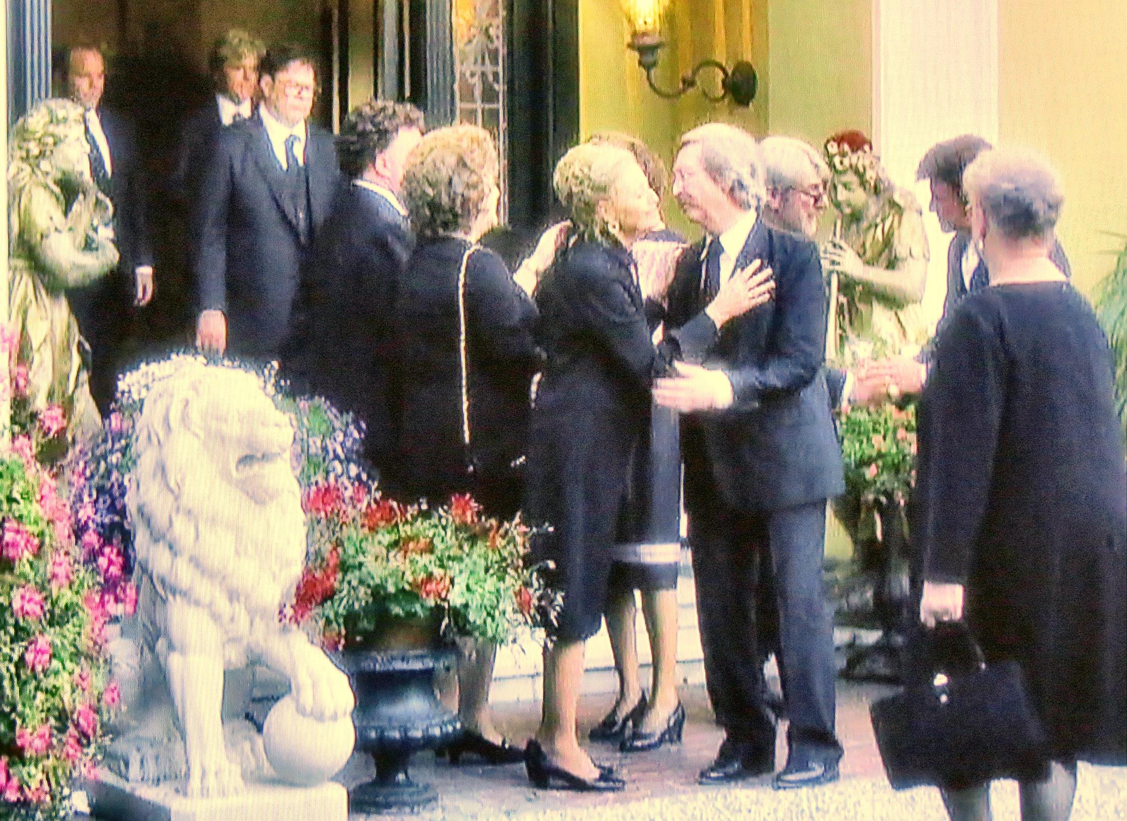 Funeral of Liberace's mother. I'm extending condolences to Liberace's sister.