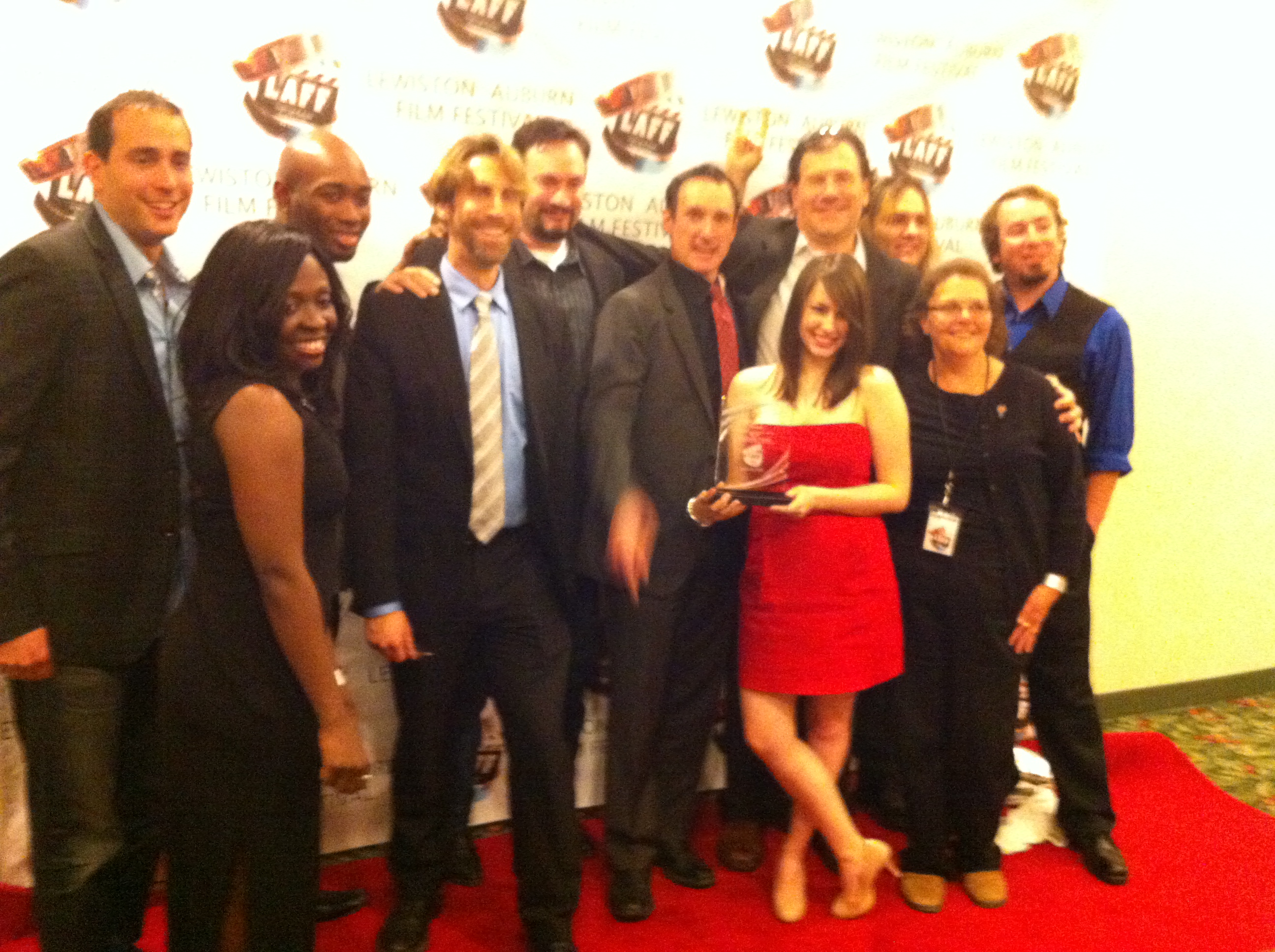 Cast and Crew of You Can't Kill Stephen King Premiere at LAFF. Winner of Audience Award for Feature Film 2012.