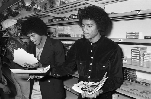 Marlon Jackson and Michael Jackson (The Jacksons' In-Store Album Promotion) 1978 Freeway Records / Los Angeles