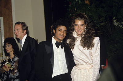 Michael Jackson and Brooke Shields circa 1980