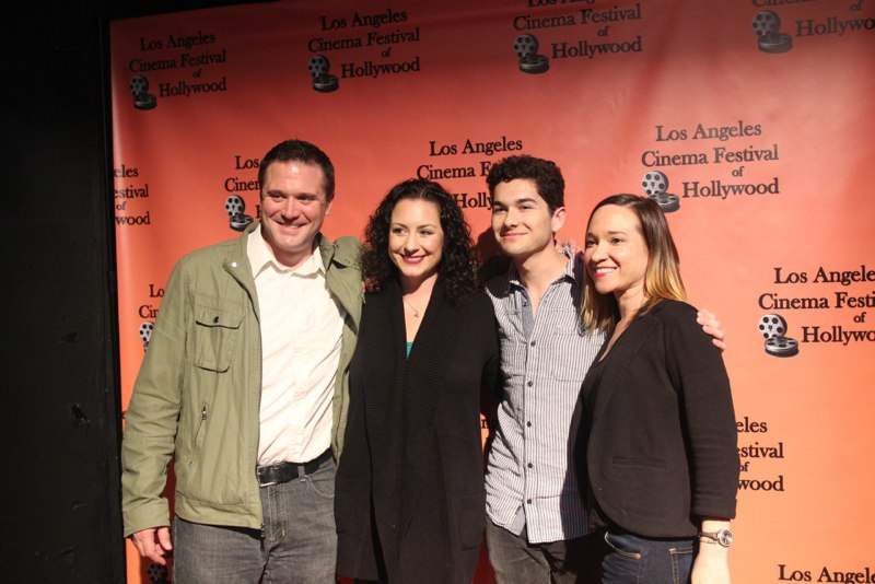 (Actor) Josh McHugh, (Actress/Producer) Jennifer Nangle, (Actor) Samuel Marcus, & (Writer/Director) Katie White at the Los Angeles Cinema Festival of Hollywood