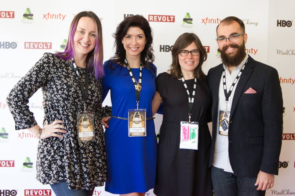 #ROSEHILLmovie World Premiere at Atlanta Film Festival with LITTLE CABBAGE creative team. Jen West, Kate Chamuris, Brigitta Wagner, James Martin (left to right)