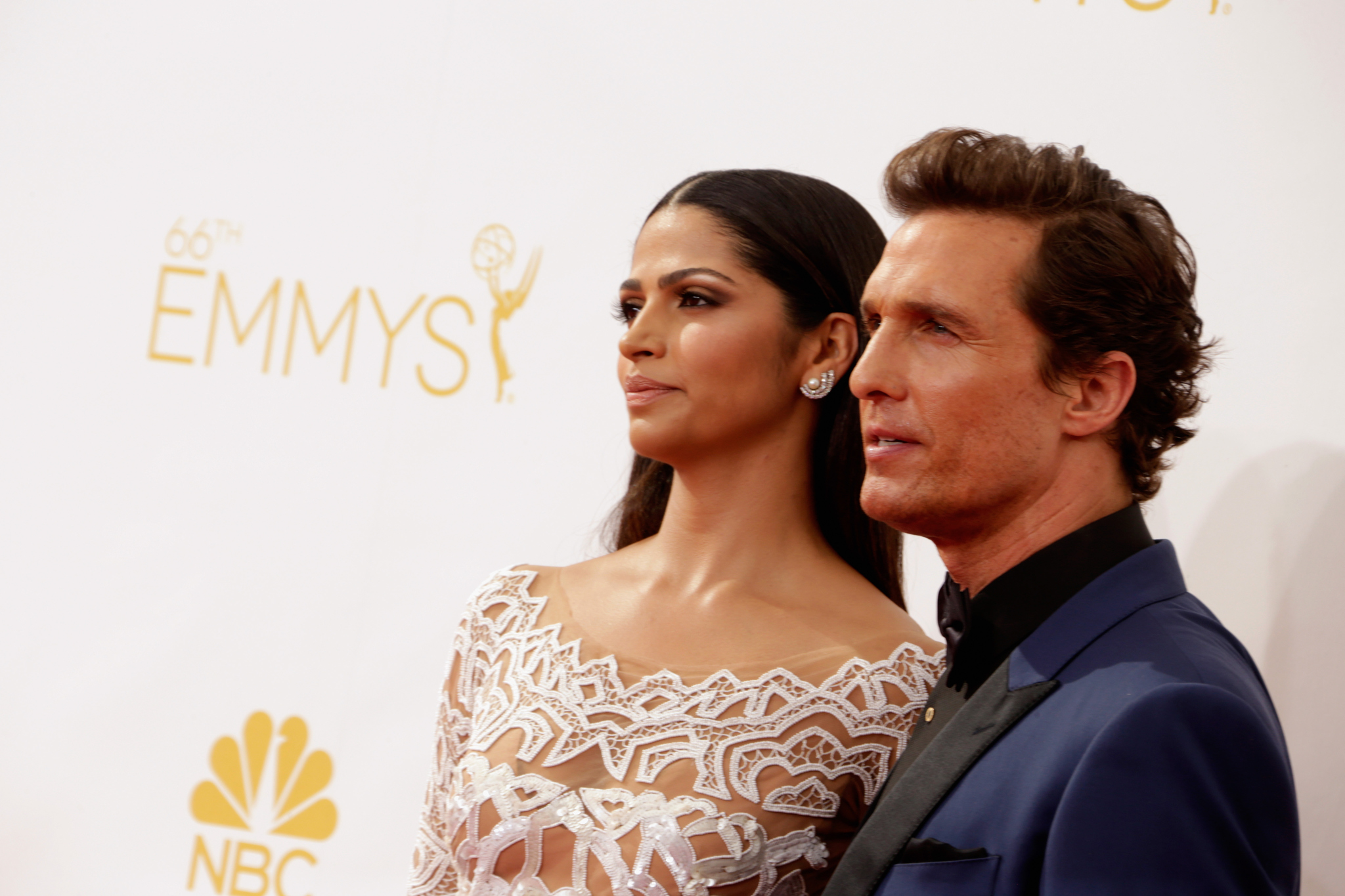 Matthew McConaughey and Camila Alves at event of The 66th Primetime Emmy Awards (2014)
