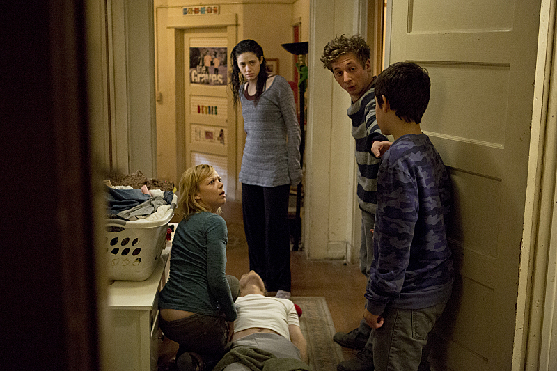 Still of Emmy Rossum, Jeremy Allen, Ethan Cutkosky and Allen White in Shameless (2011)