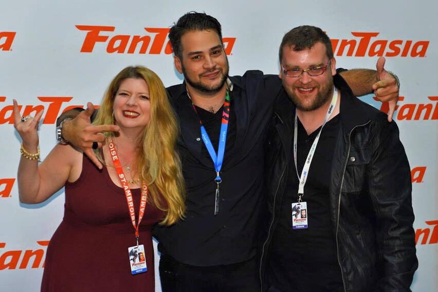 Izzy Lee, Albert I. Melamed and Nathan Oliver at the World Premiere of Lady Psycho Killer at the Fantasia International Film Festival