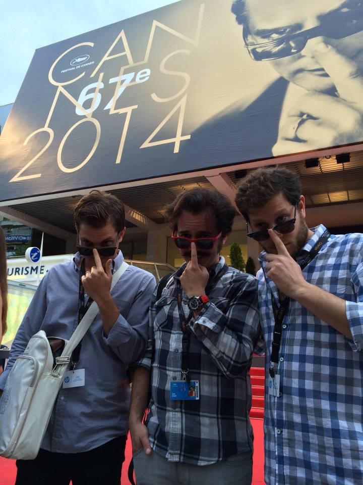 Director Isaac Ezban and producers Salomon Askenazi and Victor Shuchleib presenting THE INCIDENT at Cannes Film Festival (2014)