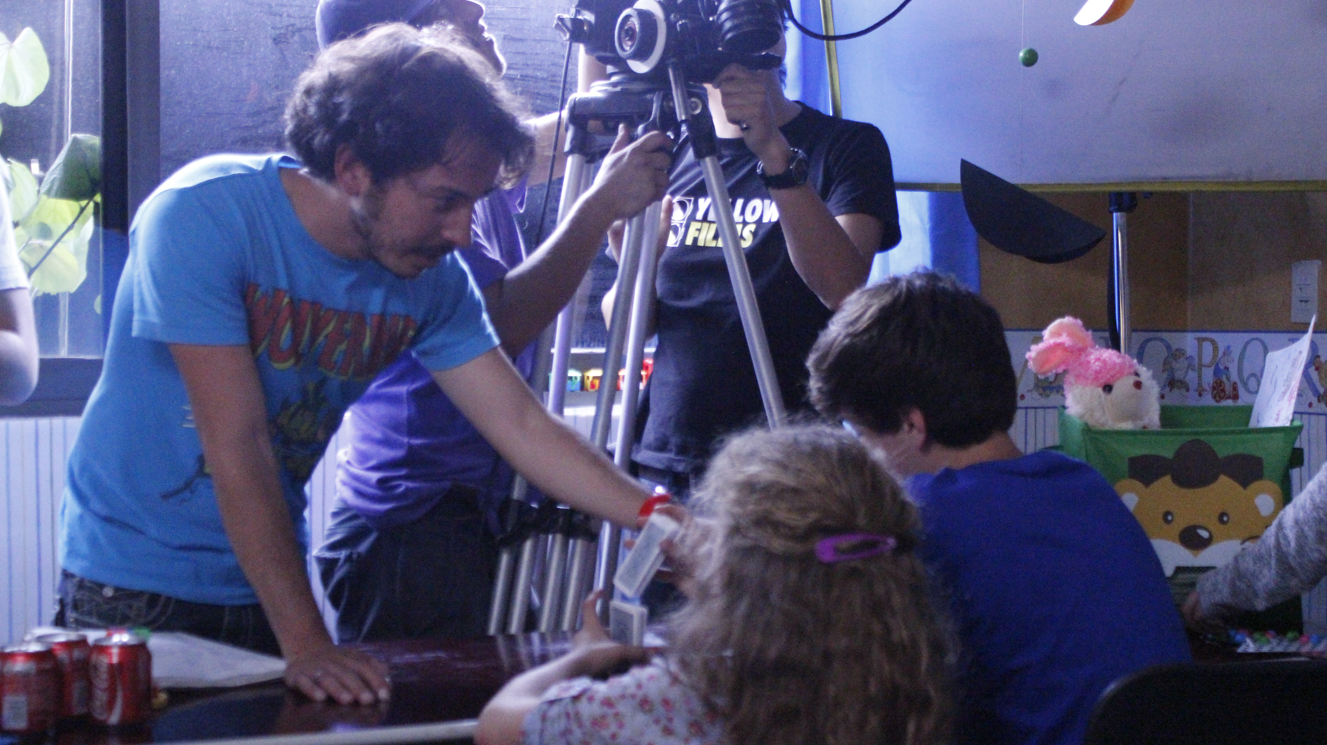 Director Isaac Ezban on the set of his first feature film THE INCIDENT (October 2013)