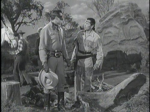 Still of John Hart and Jay Silverheels in The Lone Ranger (1949)