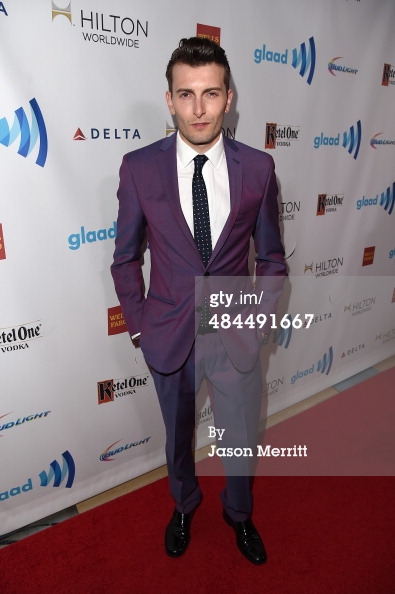 25th Annual GLAAD Media Awards - Red Carpet Caption:LOS ANGELES, CA - APRIL 12: Actor Cameron Moir attends the 25th Annual GLAAD Media Awards at The Beverly Hilton Hotel on April 12, 2014 in Los Angeles, California.