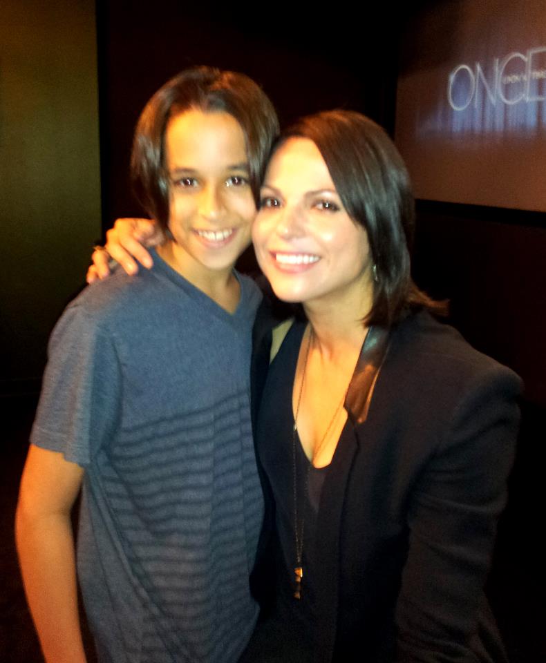 With actress Lana Parrilla fron Once Upon a Time at a SAG event.