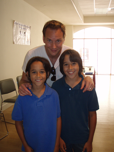 With brother and actor Michael M. Pena, and actor Patrick Wilson at Sunscreen Film Festival Workshop.