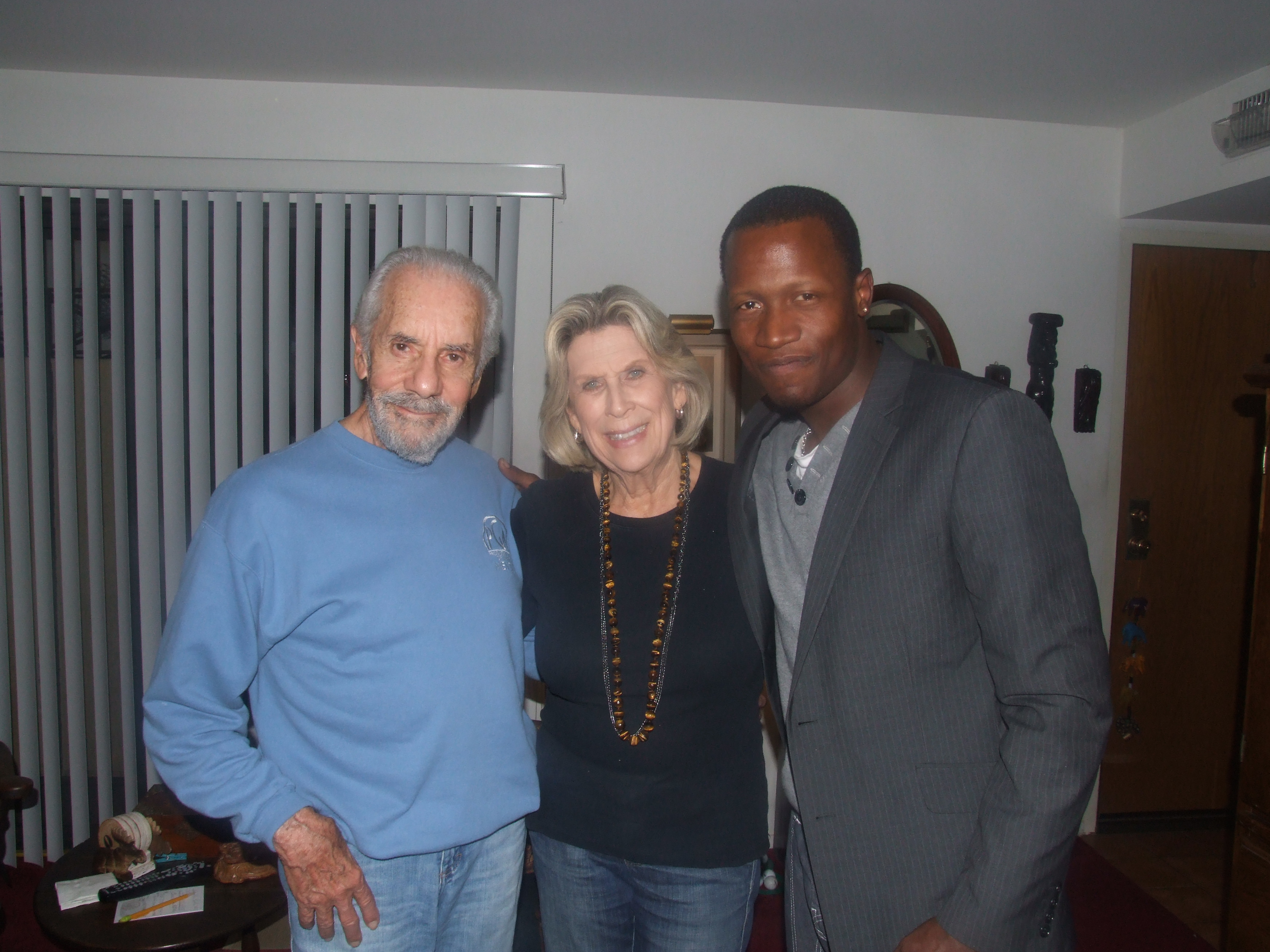 Myself Courtney Winston and Mr Joel Freeman producer of Shaft (Motion picture 1971)and his wife while we was shooting in LA 2010 for a feature film.
