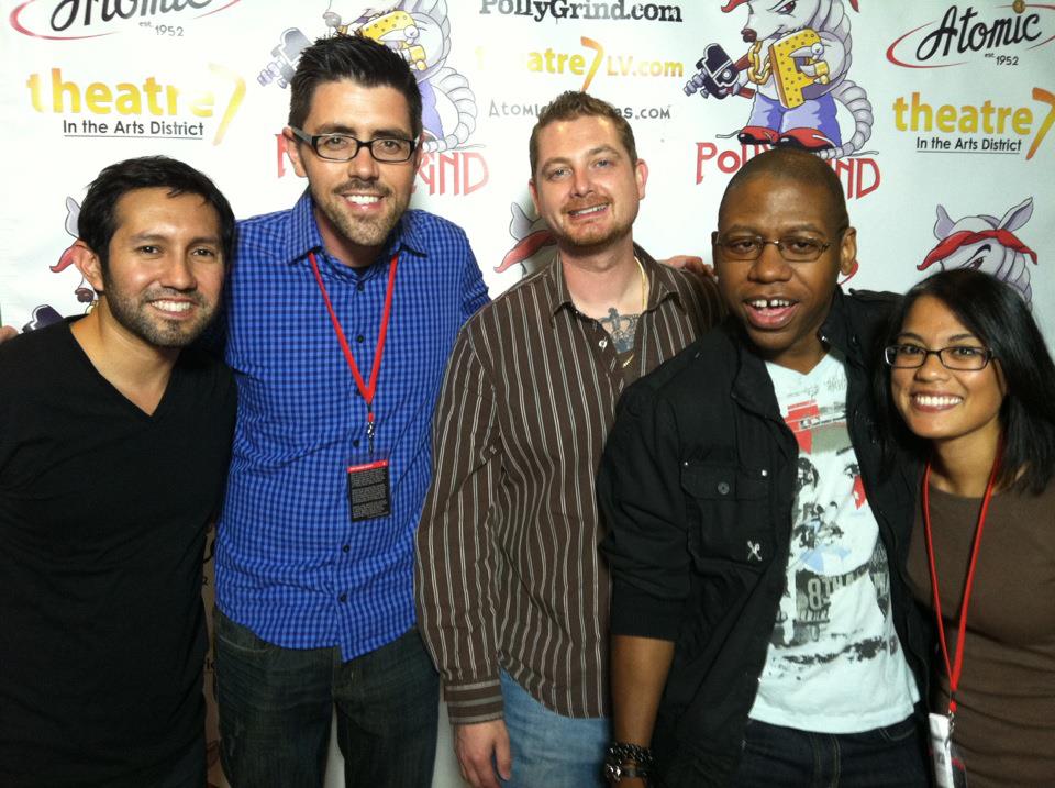 On the Red Carpet at Pollygrind Film Festival with Omar Gomez, Mark R Johnson, Kelly Schwarze, Will Edwards, and Charisma Schwarze