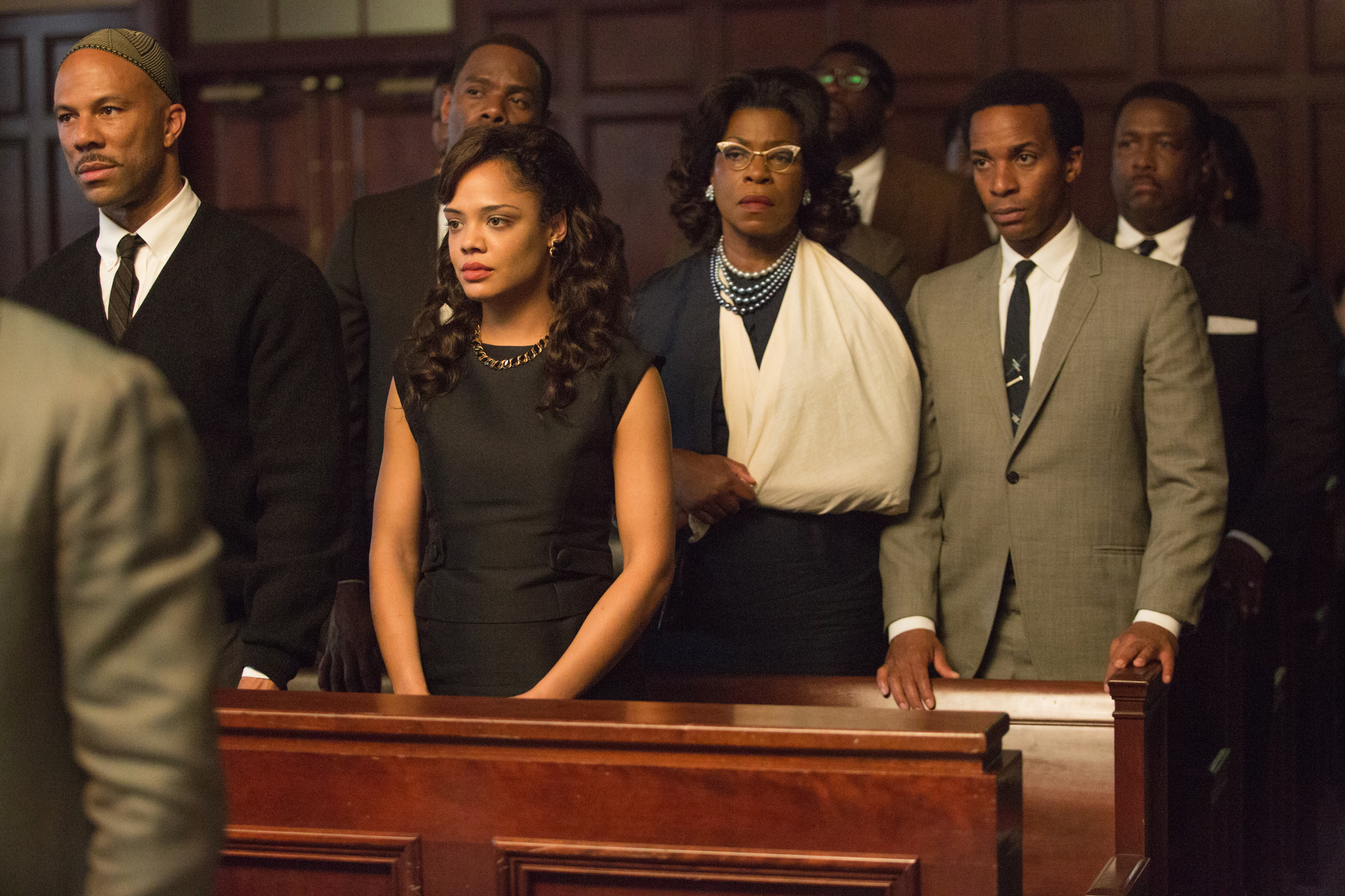 Still of Lorraine Toussaint, Wendell Pierce, Common, Tessa Thompson and André Holland in Selma (2014)