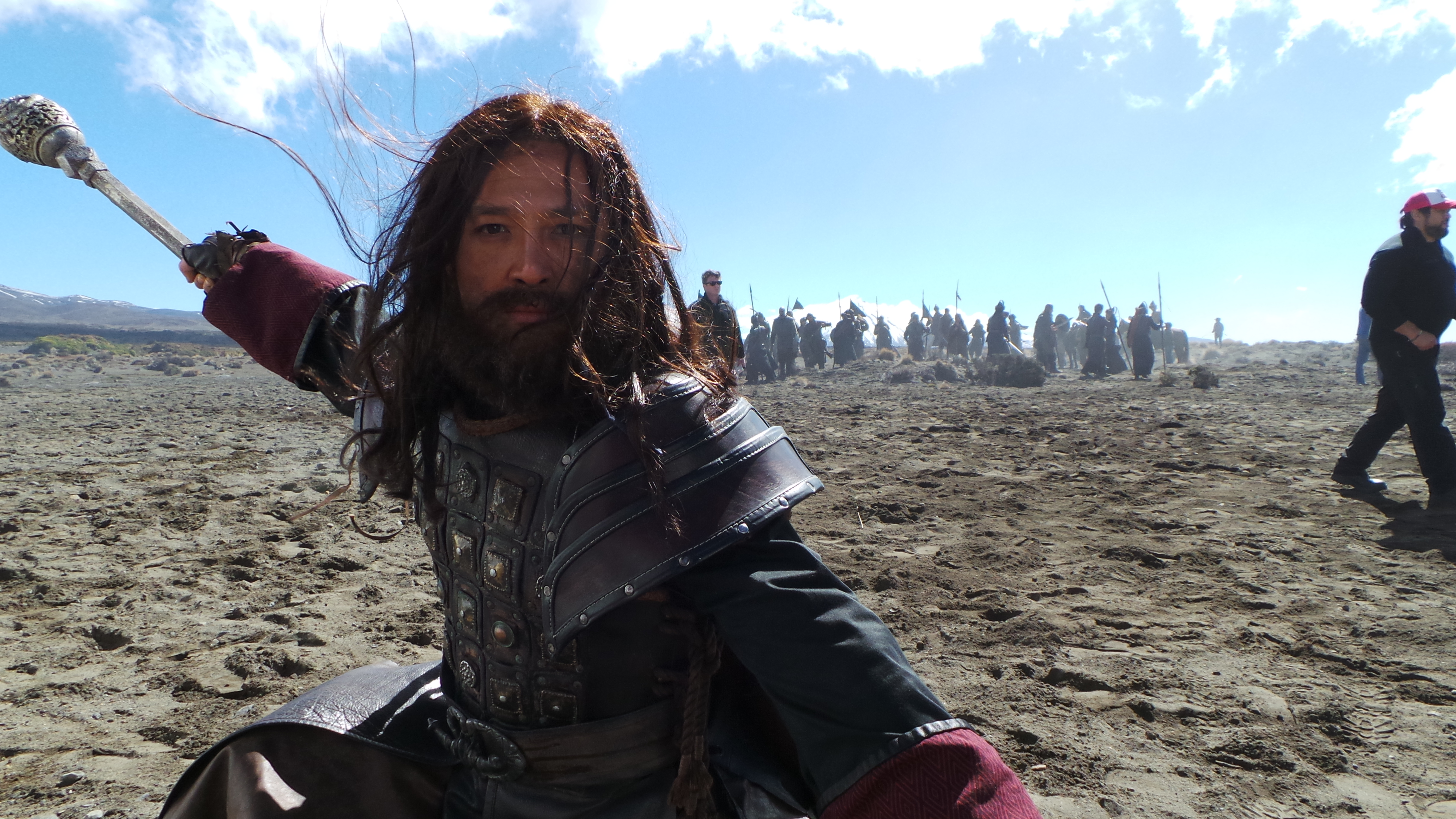 Khanh as 'Genghis Khan' on location for Nissan Juke TVC, 13/09/13