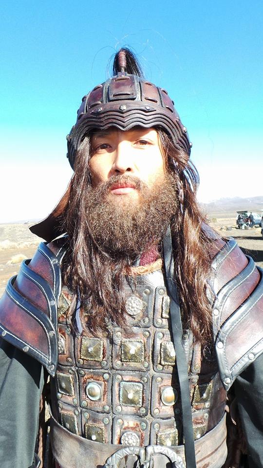 Khanh as 'Genghis Khan' on location for Nissan Juke TVC.