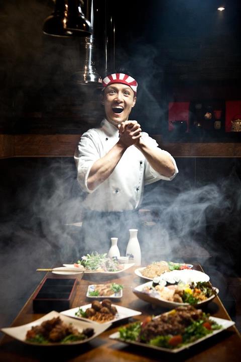 Khanh as 'Japanese chef' in Legendary Suitjamas TVC 2012