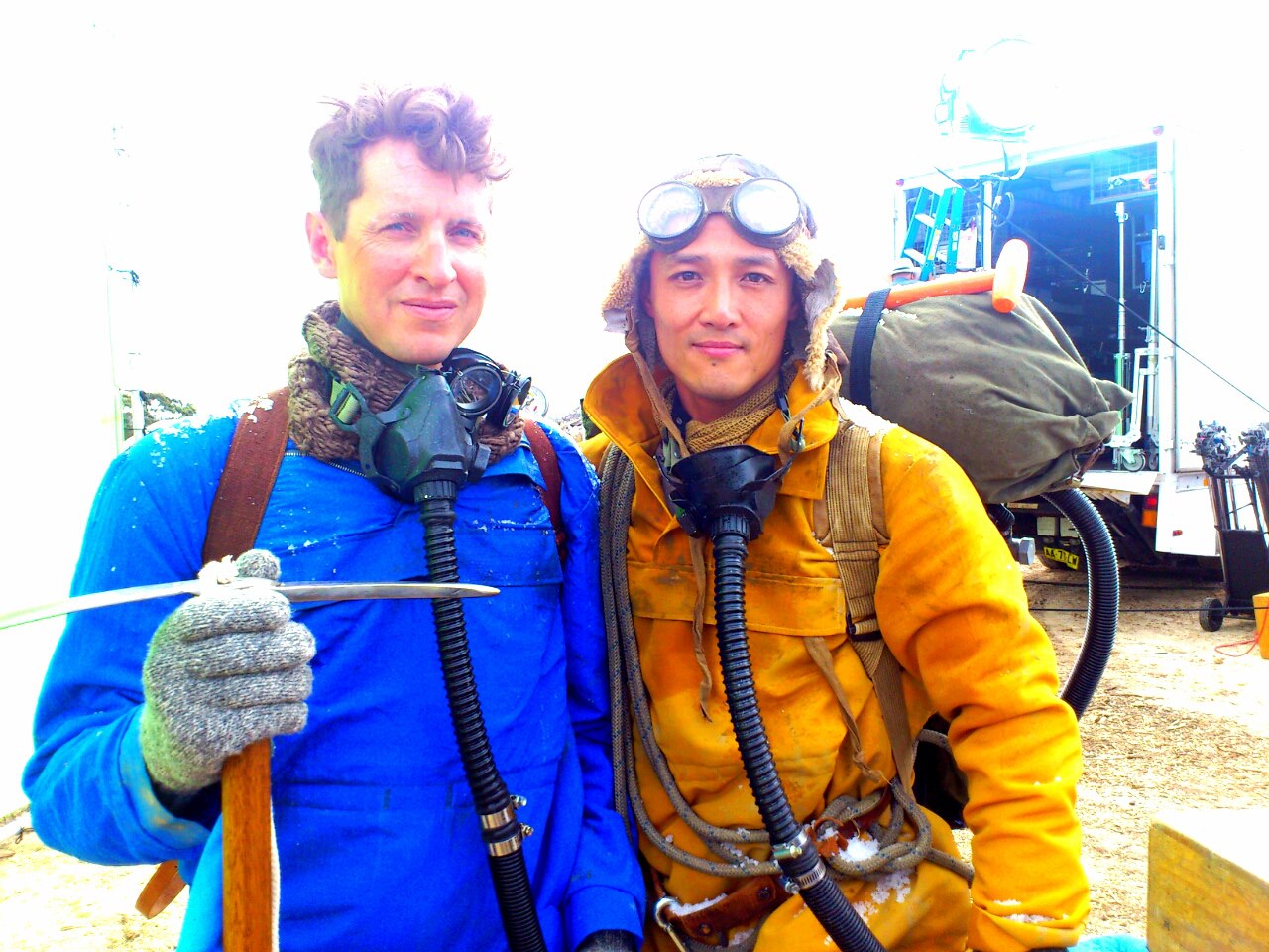 Paul Godfrey and Khanh Trieu as Sir Edmund Hilary and Tenzing Norgay respectively. (Courtesy of Wild Turkey)