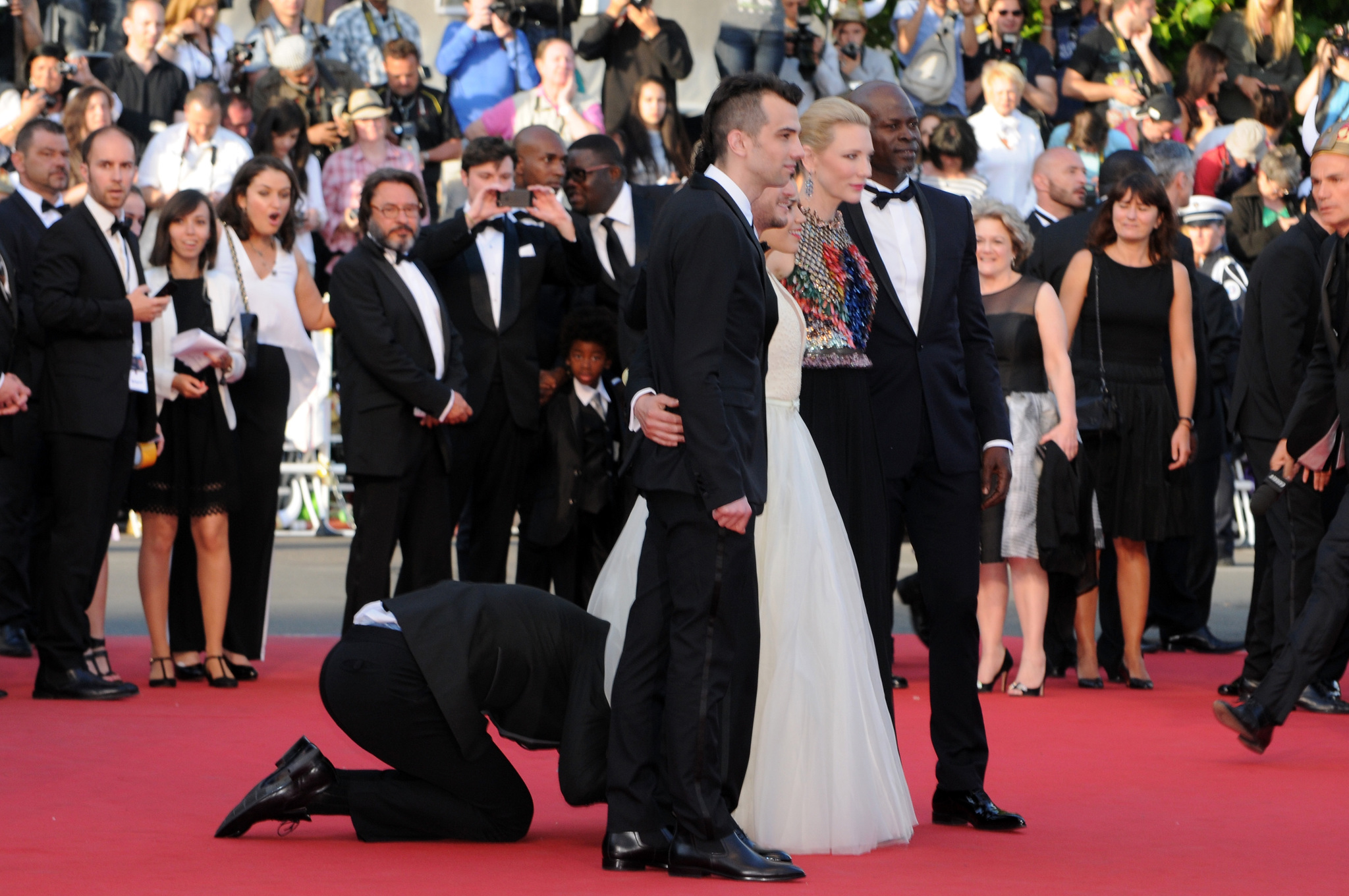 Cate Blanchett, Djimon Hounsou, Jay Baruchel, America Ferrera and Kit Harington at event of Kaip prisijaukinti slibina 2 (2014)