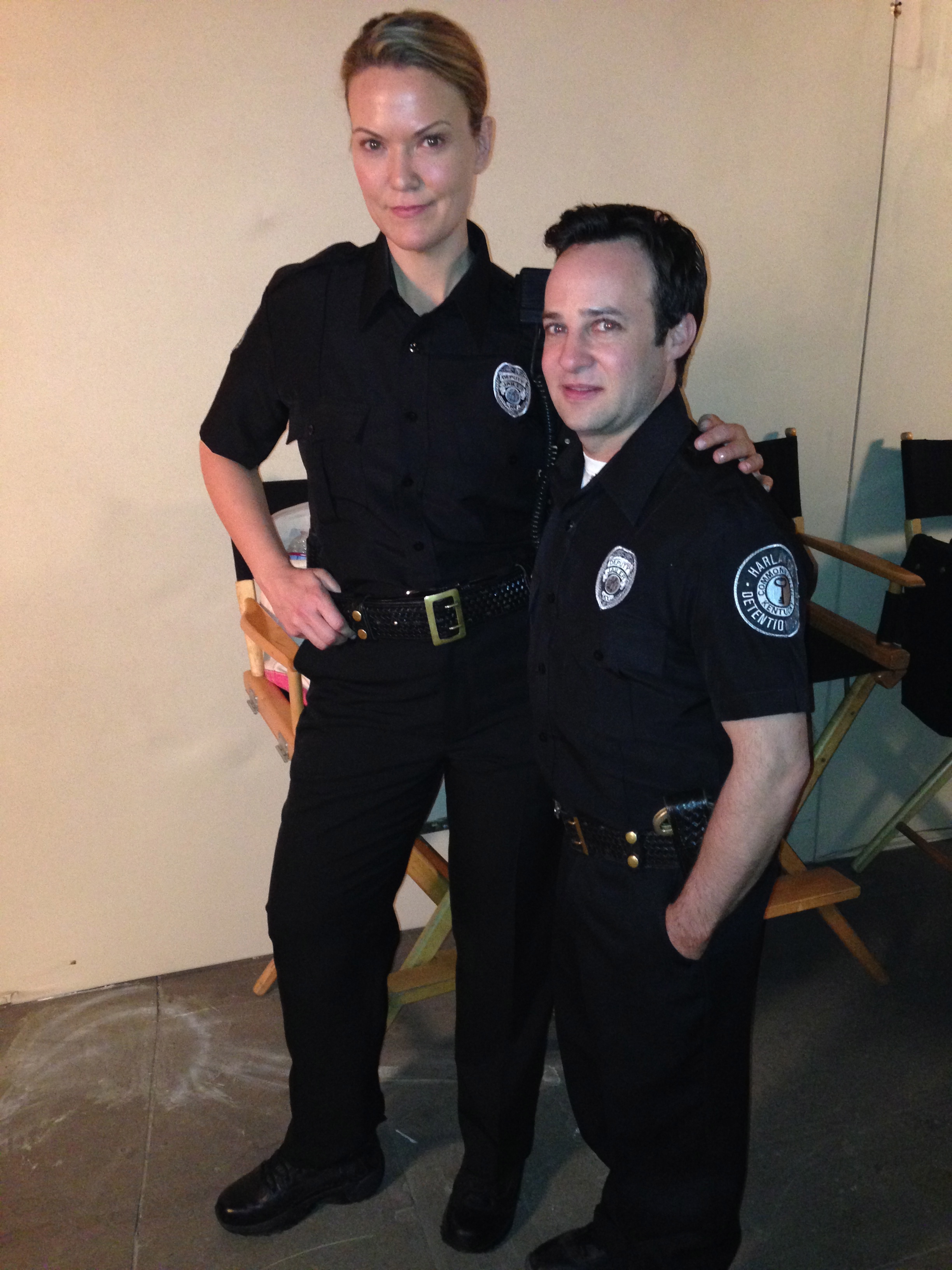 with Danny Strong on the Justified set. Before I gave him a beat-down.