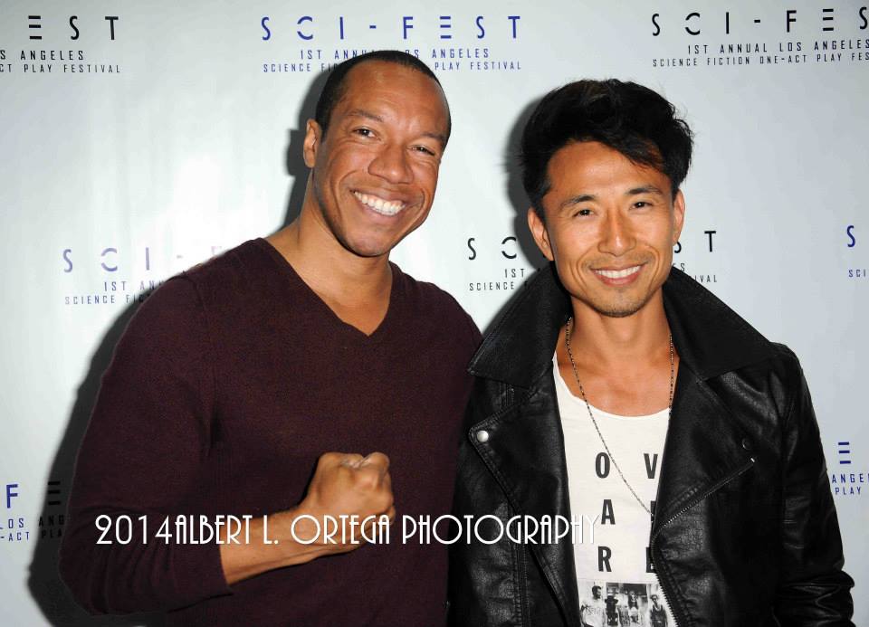 LOS ANGELES, CA - MAY 06: Actor Rico E. Anderson and actor James Kyson attend Sci-Fest: the 1st Annual Los Angeles Science Fiction One-Act Play Festival held at The ACME Theater on May 6, 2014 in Los Angeles, California. (Photo by Albert L. Ortega)