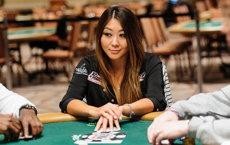 Maria Ho playing the World Series of Poker.