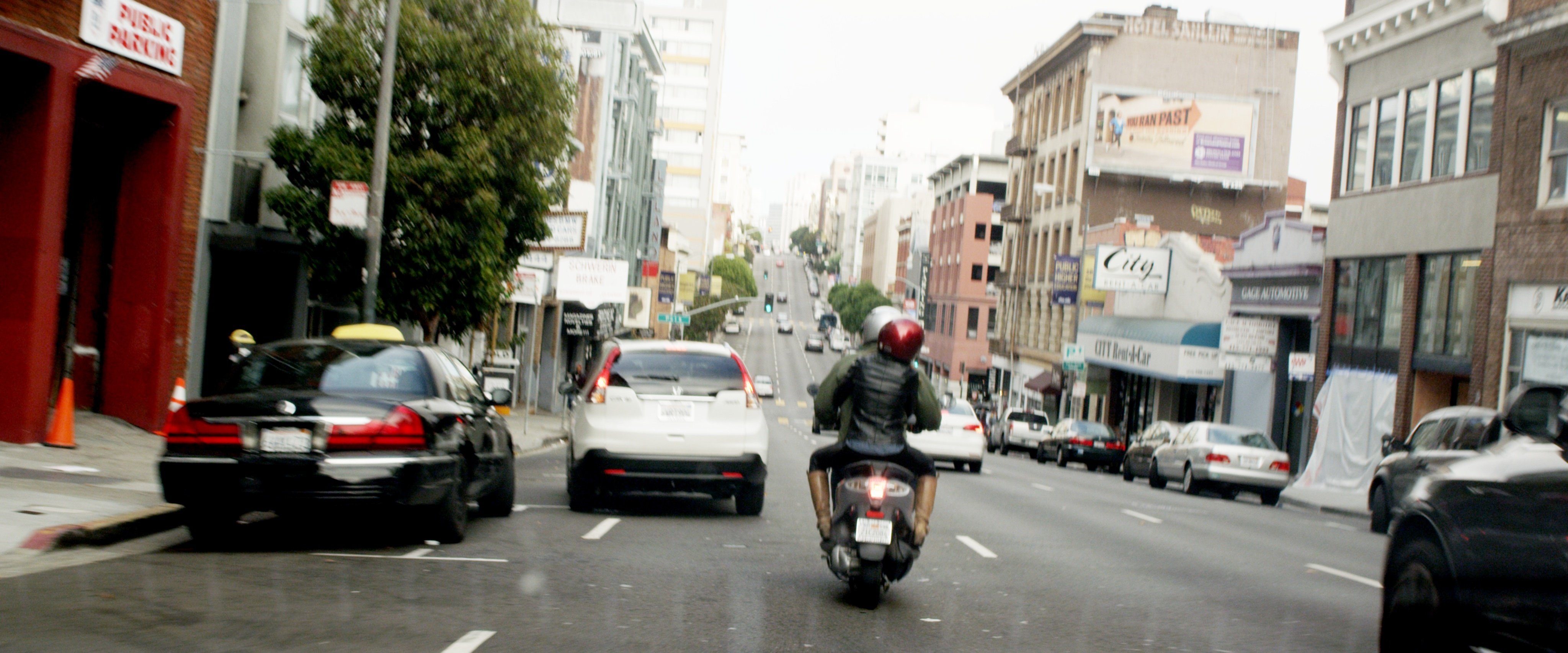 Still of Christina Wren and Barry Pousman in San Francisco Mourning (2014)