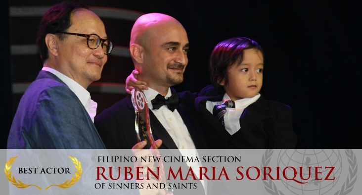 Ruben Maria Soriquez wins Best Actors