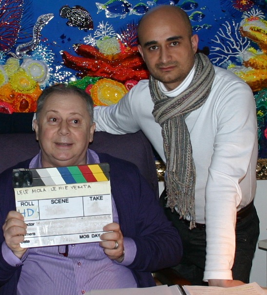 Ruben Soriquez con Lele Mora sul set di SEXOCRACY