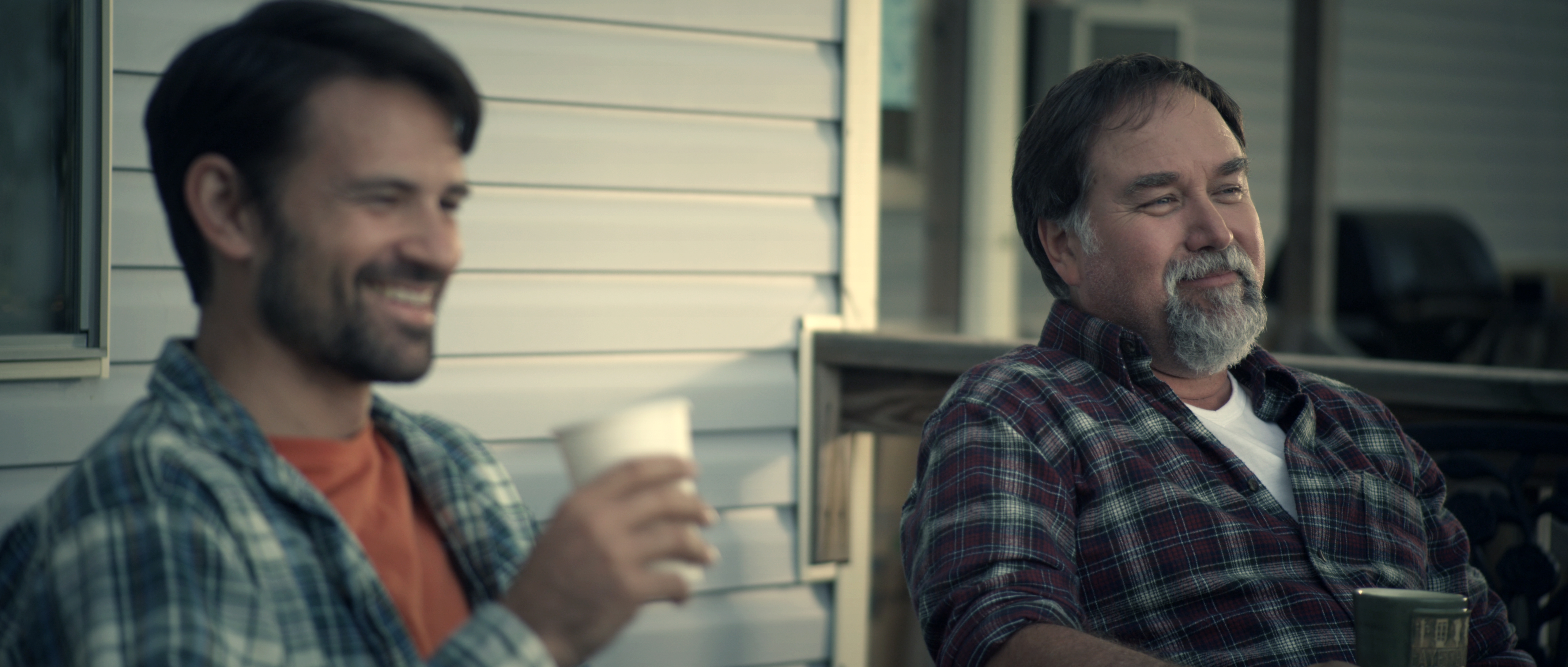 Ryan Schwartzman pictured with Richard Karn, screenshot from the film 'Gordon Family Tree.'