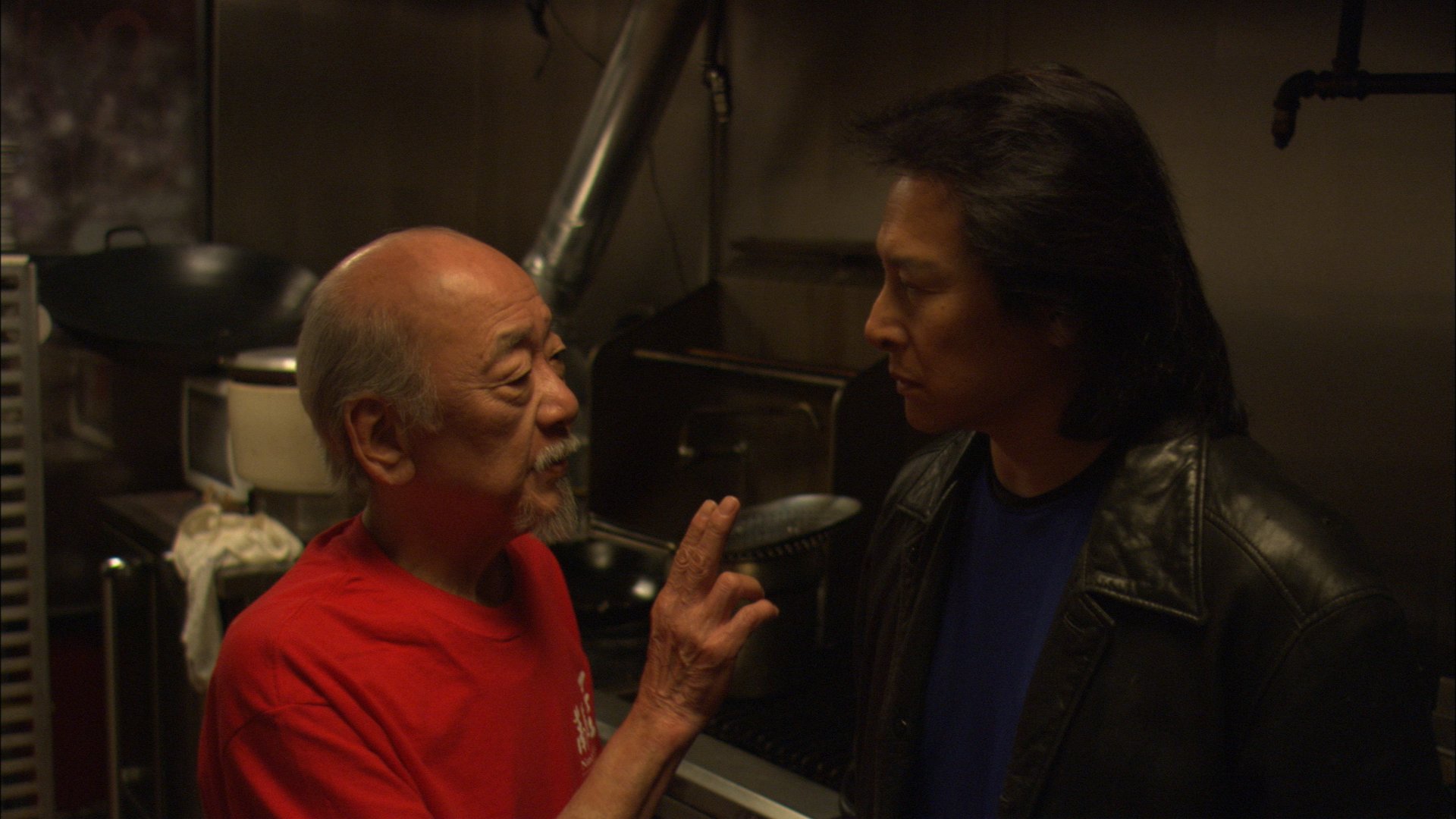 With Pat Morita, 18 Fingers of Death