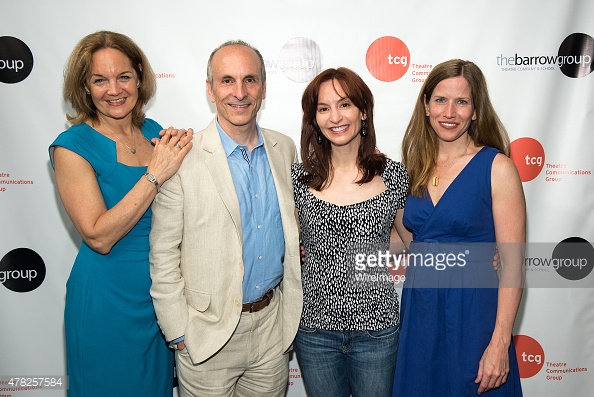 Lee Brock, author Seth Barrish, Julie Voshell, and Alyson Schacherer attend 'An Actor's Companion' book release at The Barrow Group on June 23, 2015 in New York City.