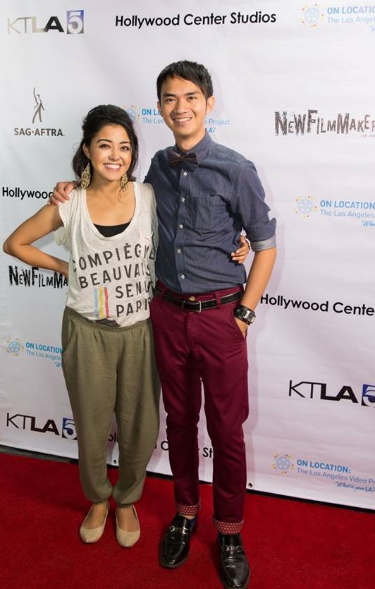 Yasmine Al-Bustami and Zedrick Restauro at event of On Location: The Los Angeles Video Project film festival.