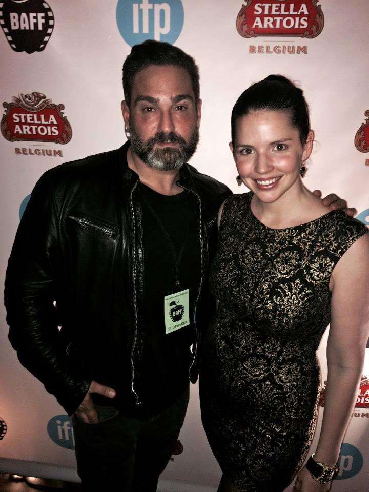 George Pogotsia and Laura Butler at Big Apple Film Festival 2014 premiere of Family on Board, starring Eric Roberts, George Pogotsia, and Karina Arroyave.
