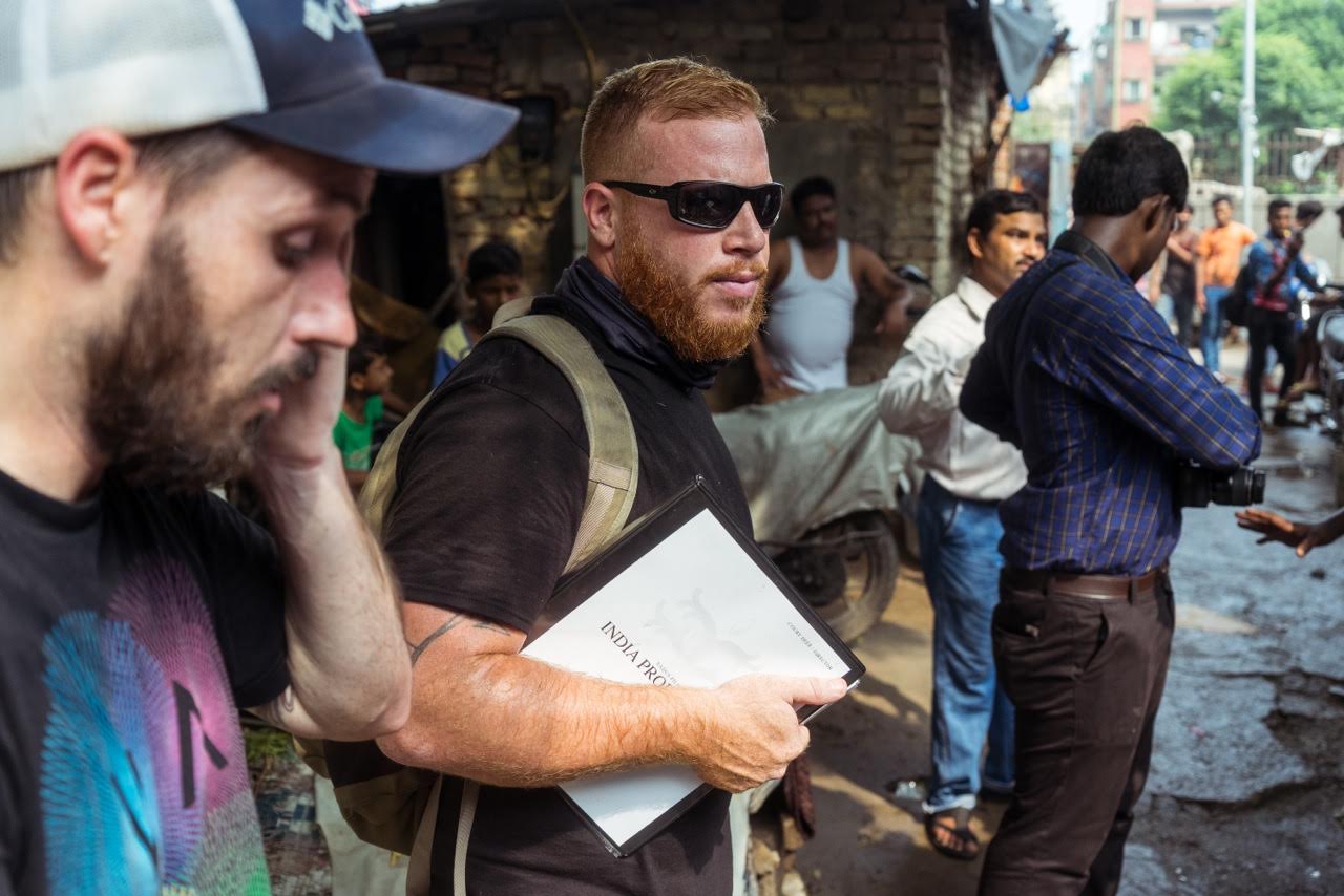 Filming in India