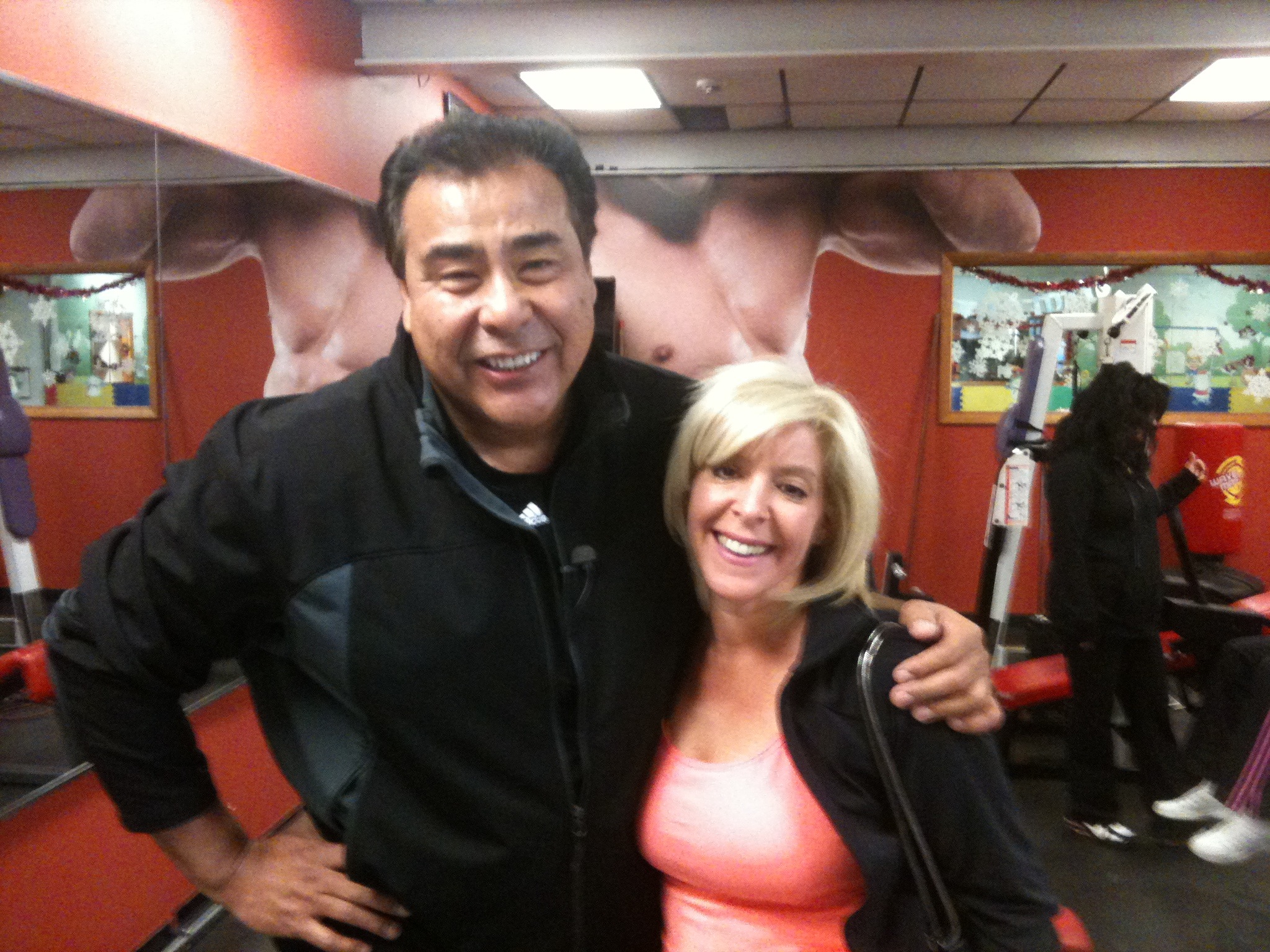 With John Quinones from ABC Primetime: What Would You Do? during the Gym Antiheroes episode