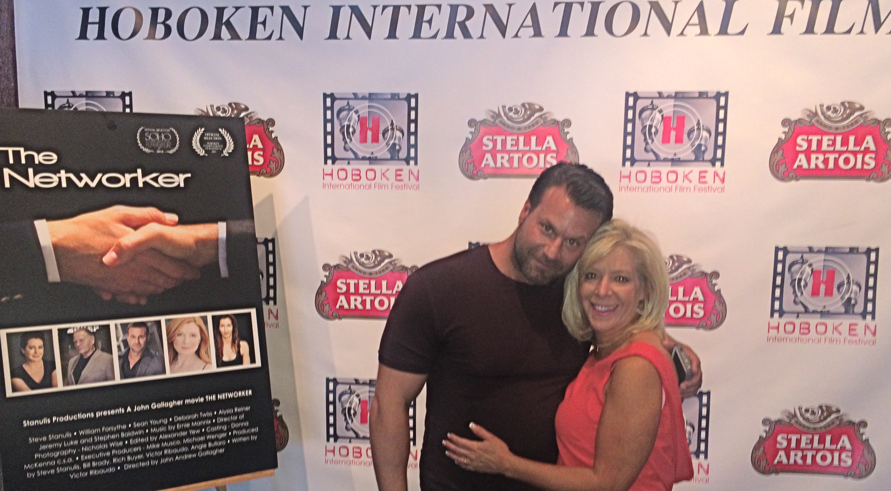At the Hoboken International Film Festival for The Networker with producer/actor Steve Stanulis f