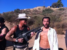 Don't Move or I'll Blow your Head Off!!! :) Filmed in the California Desert, Bobby Vigeant as 