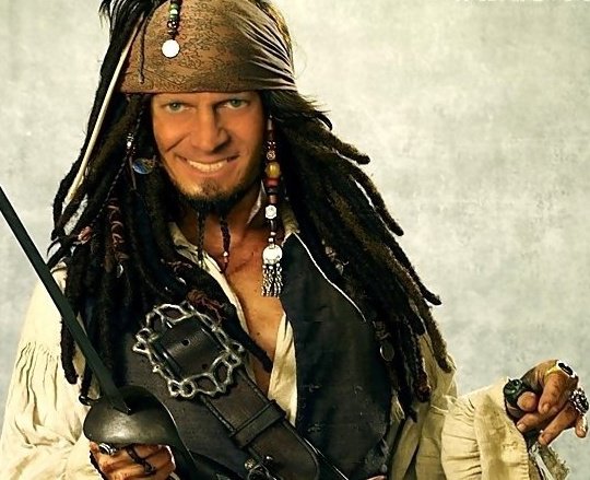 Bobby Looks Comfortable in this Pirates Costume :) Pirates Of the 
