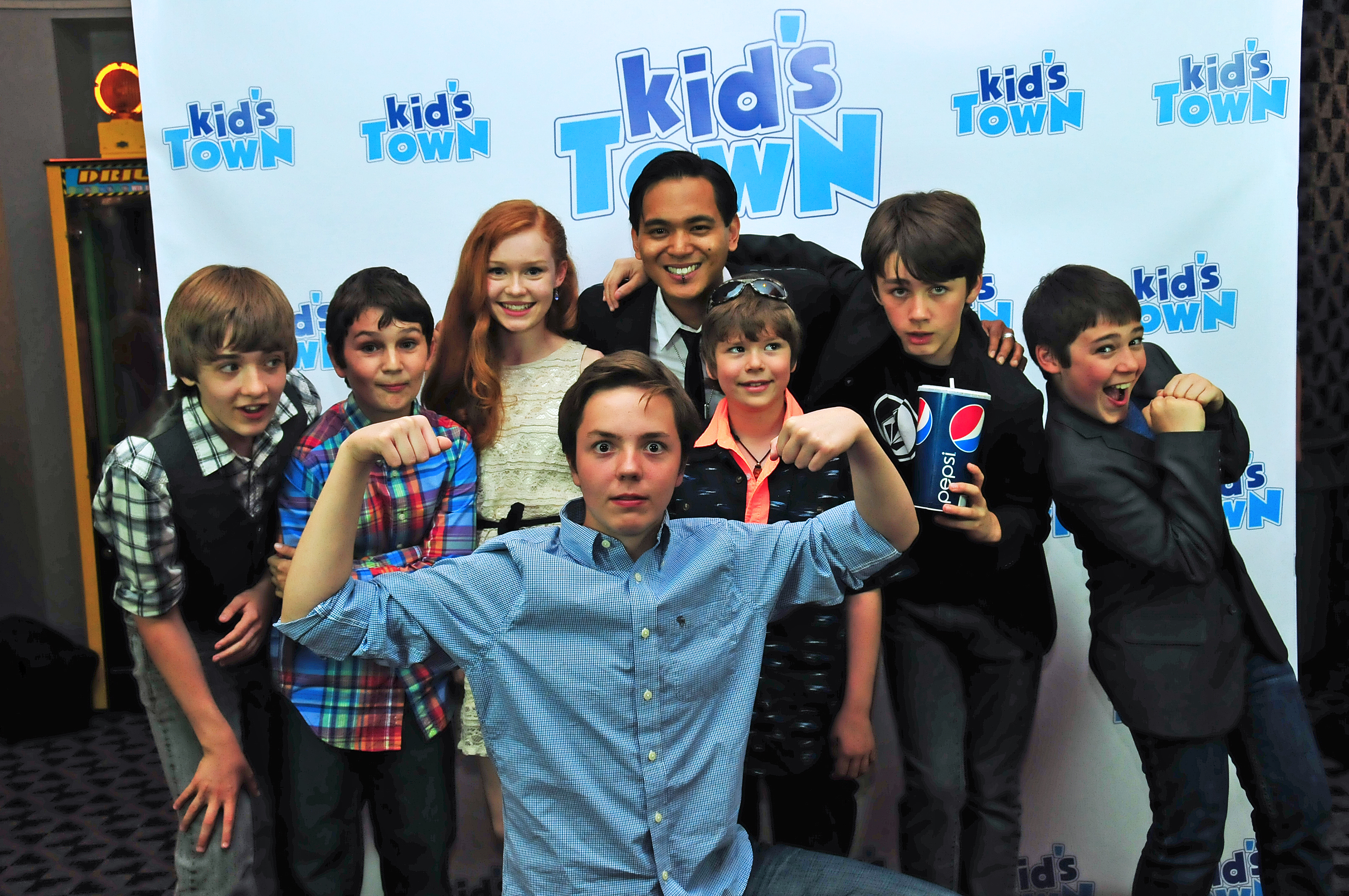 With most of the cast of Kid's Town.