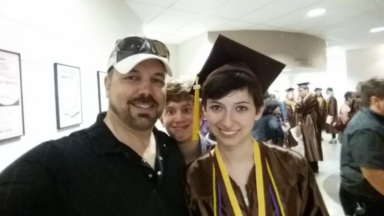 Graduation Day with Stunt Coordinator / 2nd Unit Director Father.