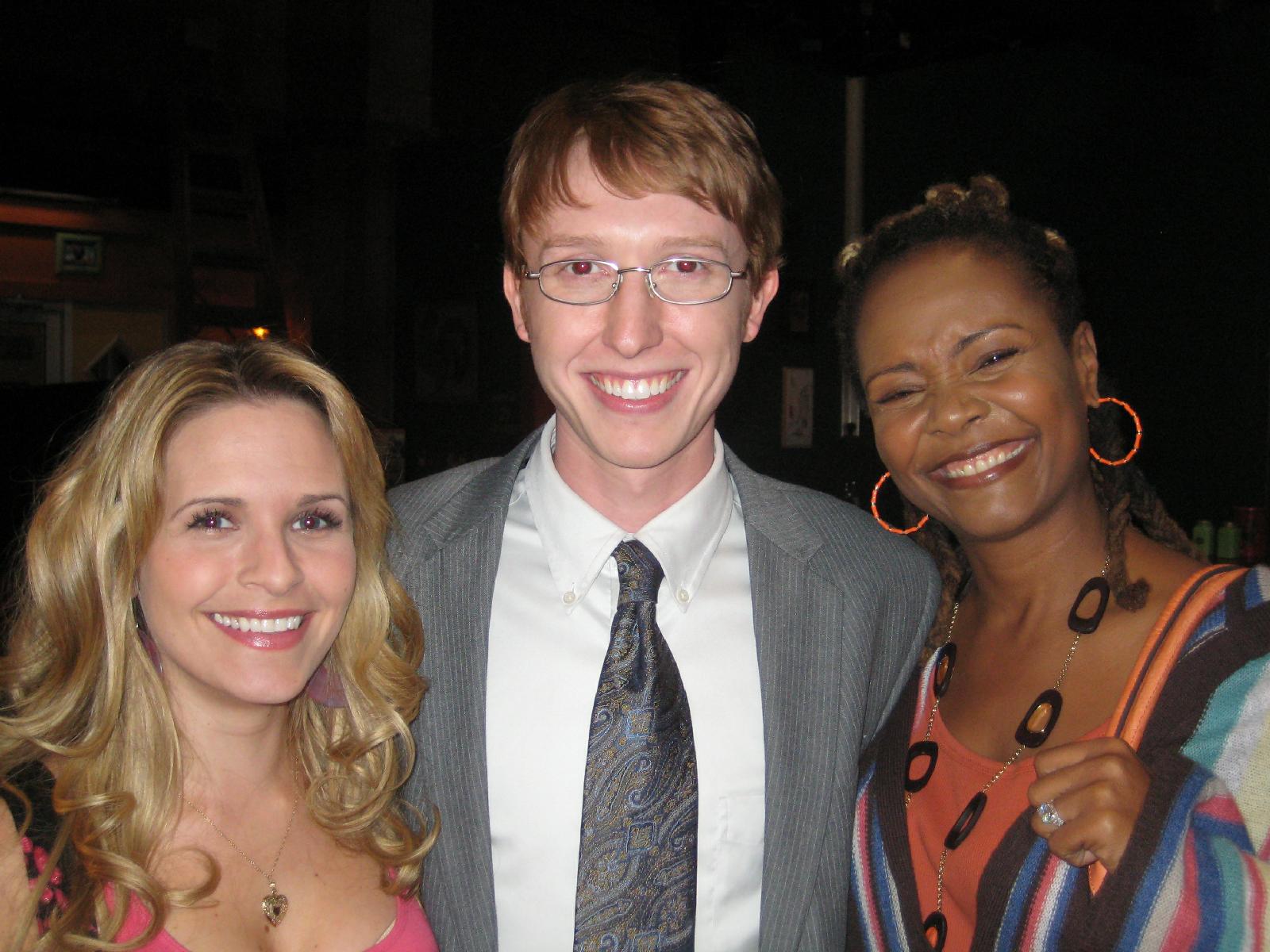 With Sally Pressman and Tonya Pinkins on set of Army Wives.