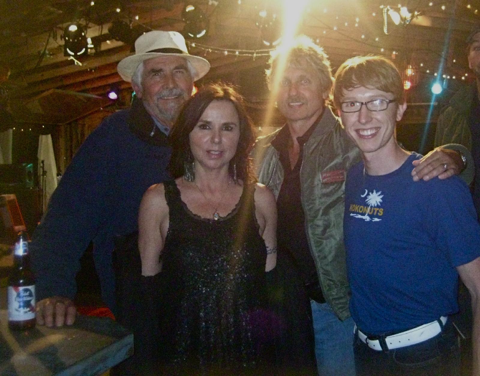 With James Brolin, Patty Smyth, and Dir. R. Michael Givens on set of Angel Camouflaged.