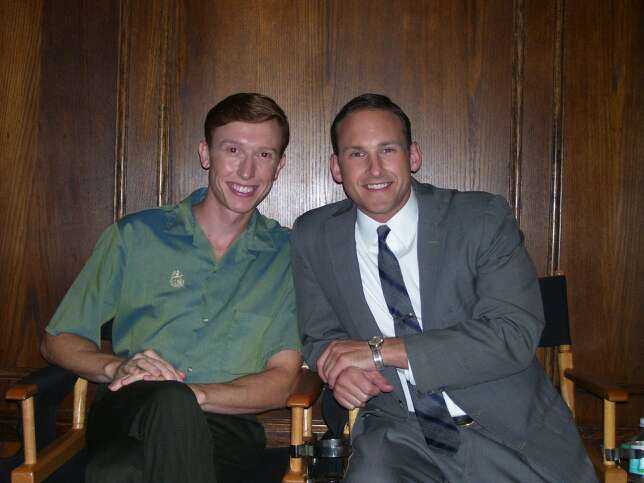 With Chad Gall on set of Magic City.