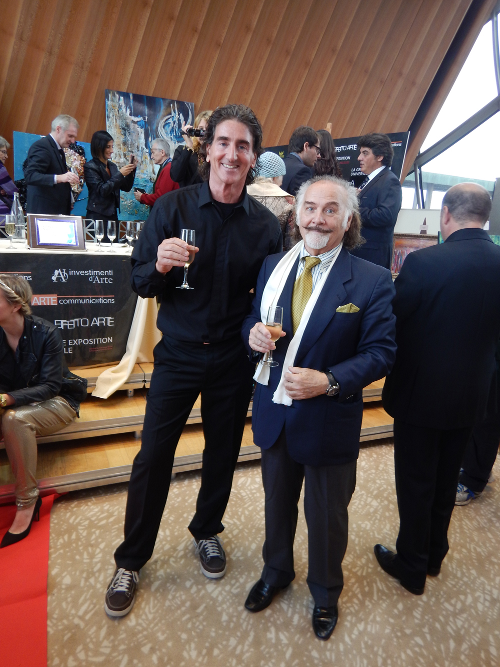 Taylor and Dali at the Gustav Eiffel Salon, Eiffel Tower 1st floor, Exhibition Universelle, Paris, October 2014.